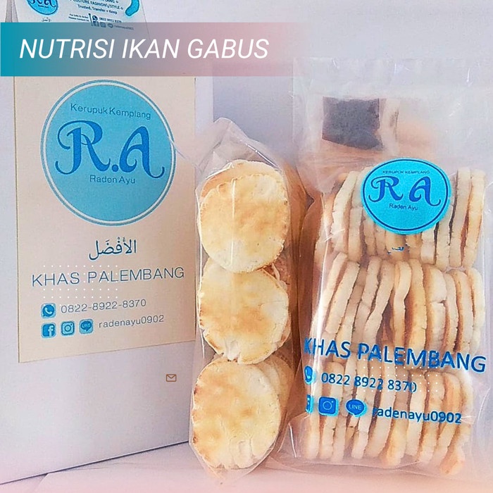 

BARANG TERLARIS Kemplang Panggang Mini Ikan Gabus Palembang / Fat Free