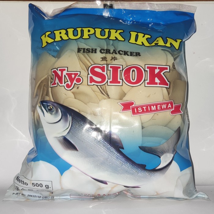 

BARANG TERLARIS Krupuk Ikan Ny Siok 500 Gram, Krupuk Ikan Nyonya Siok Original 100%