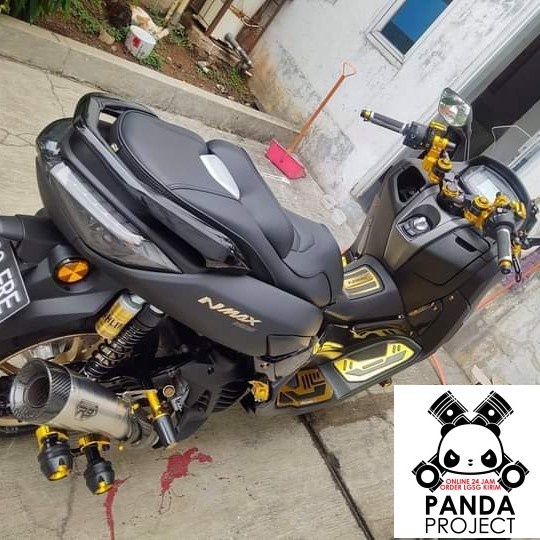 Mantab Stang Jepit Adjustable Setelan Nmax-155 2020 / 2021 Black Diamond