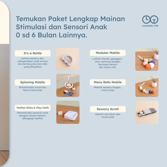 BARANG TERLARIS Learning Time Many Balls Mobile - Mainan Gantungan Bayi Baru Lahir / Newborn