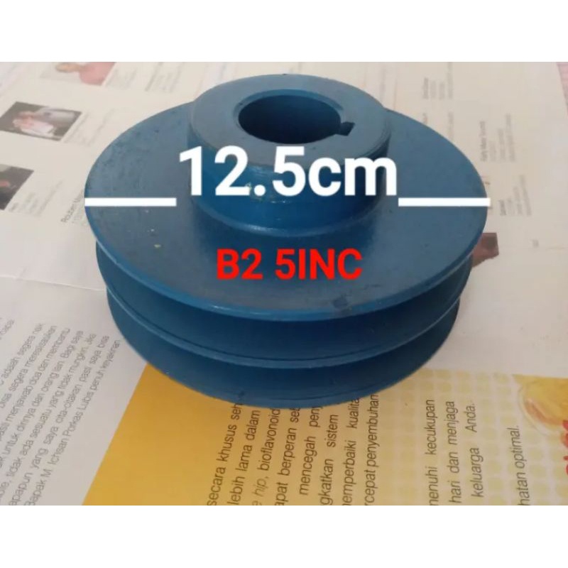 Terbatas puli besi cor B2 x 5" x as 48mm / as 28mm / as 25mm / as 1 ichi / as 32mm / as 30mm / as