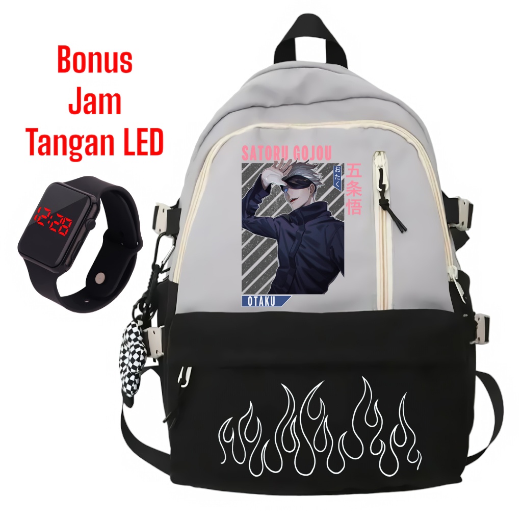 DISKON SLV BAGS TAS SEKOLAH ANAK LAKI LAKI SD JUJUTSU KAISEN GOJO SATORU YUUJI ITODORI ANIME KEREN