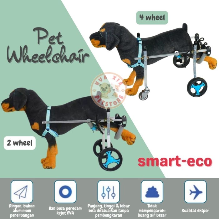 Pet Wheelchair Kursi Roda Alat Bantu Jalan Kucing Anjing - SMART ECO