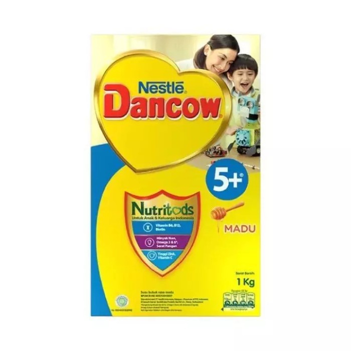 Produk Terbaru Dancow 5+ Susu Anak 5 Tahun Ke Atas 1000Gr/1Kg Madu Cod