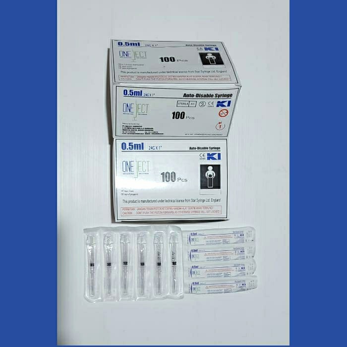Ready ONEJECT 0,5 cc (24Gx1") / Spuit 0,5ml OneJect