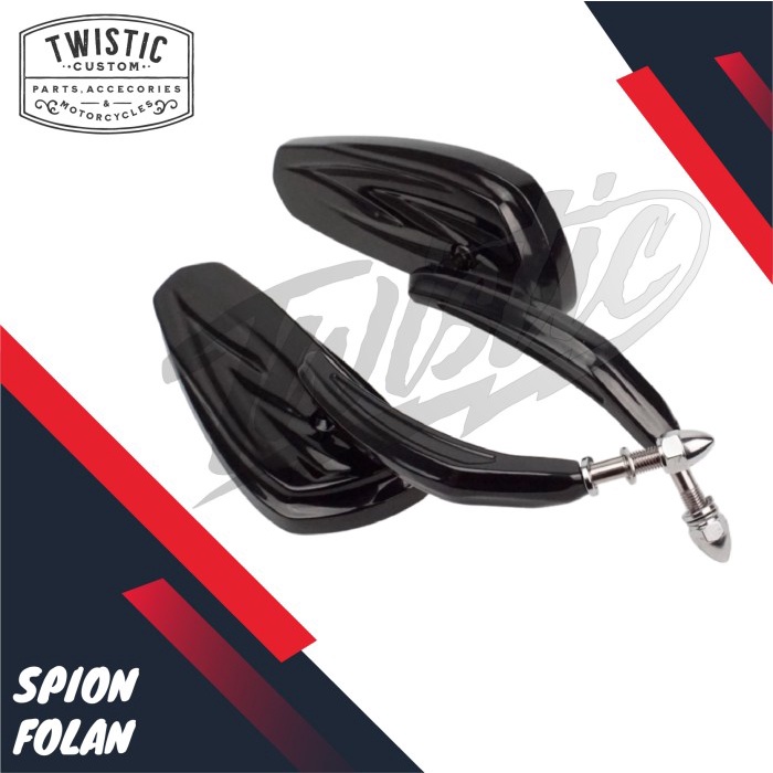 Spion Oval Folan Motor Harley Davidson Benelli EVO EFI Keeway Custom