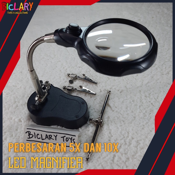 

Kaca Pembesar LED Lup Magnifier Magnifying Glass Meja Gundam Gunpla
