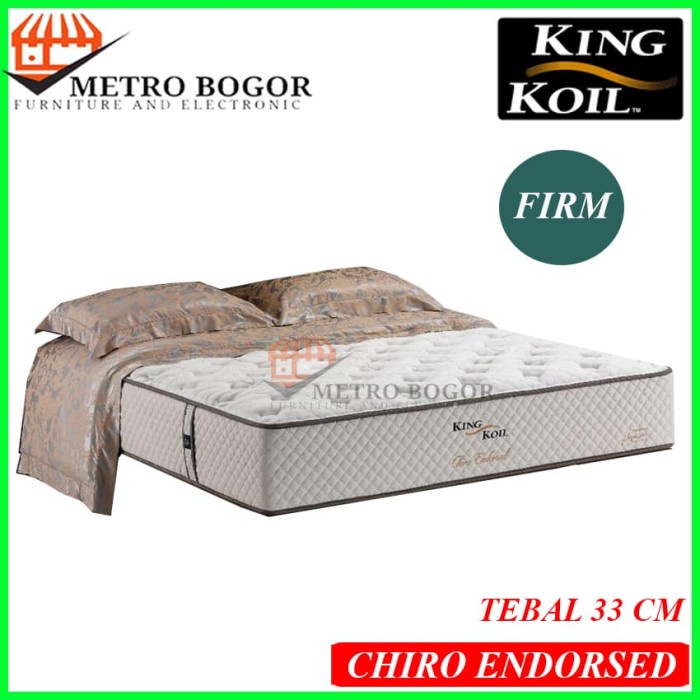 Kasur Spring Bed King Koil Chiro Endorsed 160X200 Hanya Kasur Murah