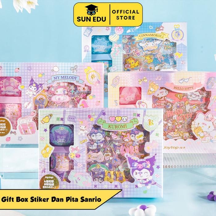 

Set Kotak Hadiah Siswa Lucu Kartun Kartun Saku Stiker Dekorasi DIY/ gift set ORI journal box sanrio/