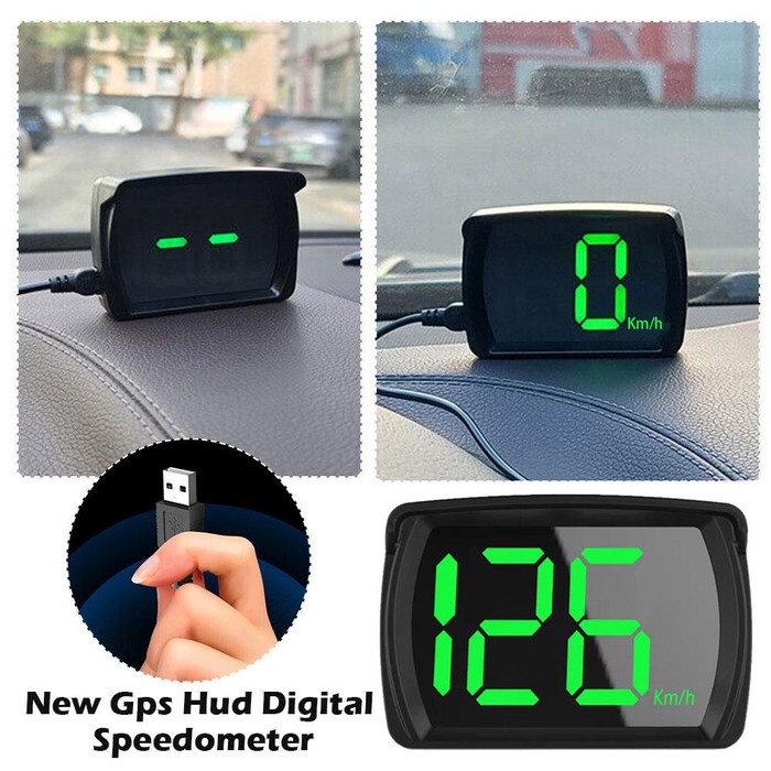 SPEEDOMETER MOBIL DIGITAL SPEEDOMETER GPS DIGITAL KM/H DENGAN TAMPILAN HURUF BESAR LED UNTUK MOBIL