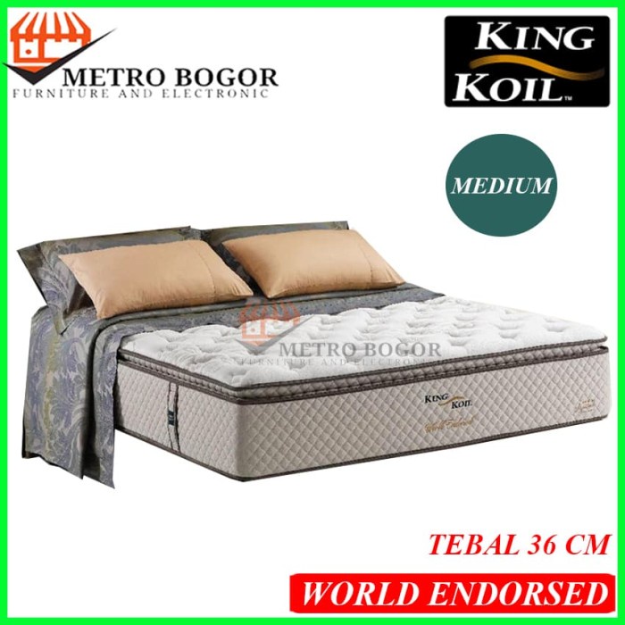 Kasur Spring Bed King Koil World Endorsed 100X200 Murah