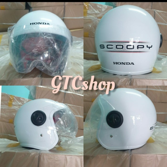 HELM SCOOPY WARNA PUTIH
