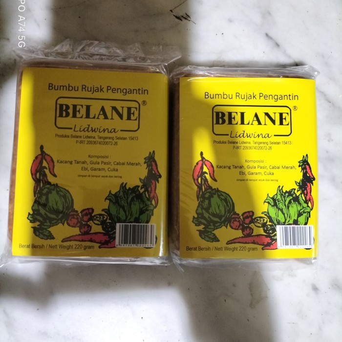 

bumbu rujak pengantin belane