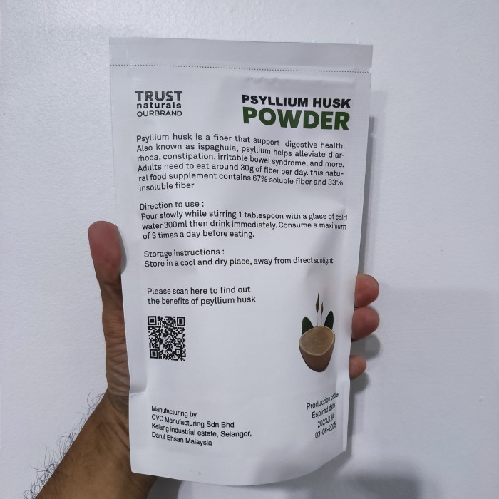 

PSYLLIUM HUSK MURNI 250 HALUS