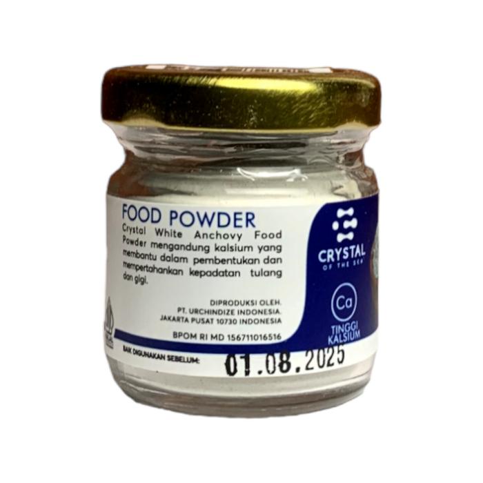 

Crystal of the Sea White Anchovy Powder Kaldu Mpasi Bayi / Shrimp / Seaweed / Gabus CRYSTAL WHITE