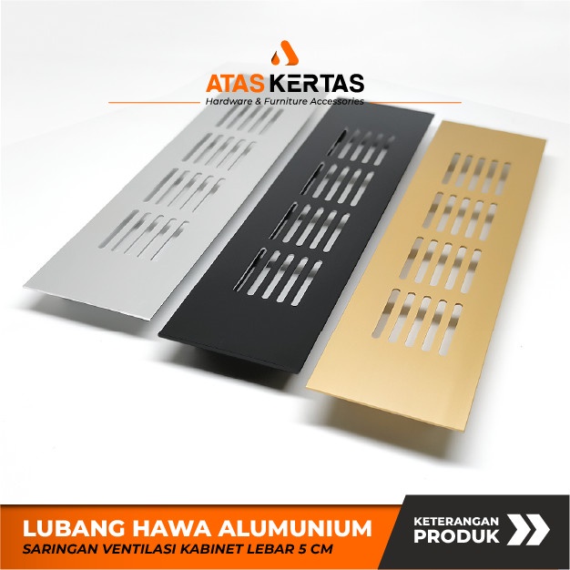 LUBANG HAWA ALUMINIUM LEMARI KABINET KITCHEN SET SIRKULASI UDARA :)