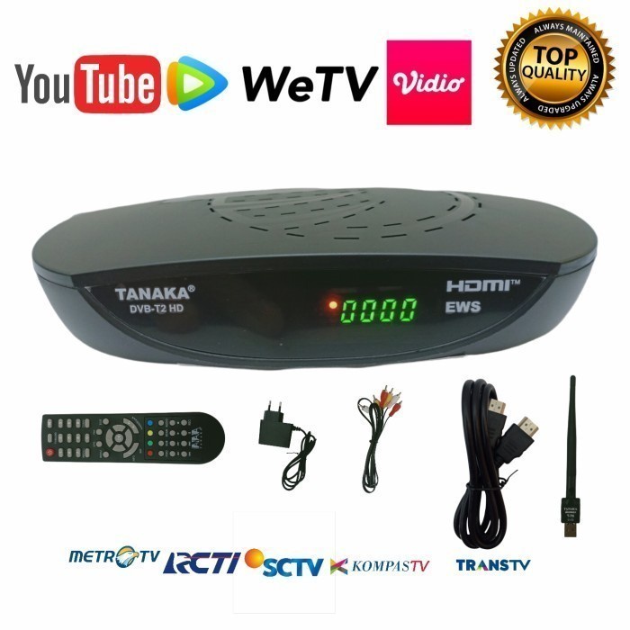 GROSIR SET TOP BOX TV DIGITAL TANAKA T2 NEW PRODUK BARU