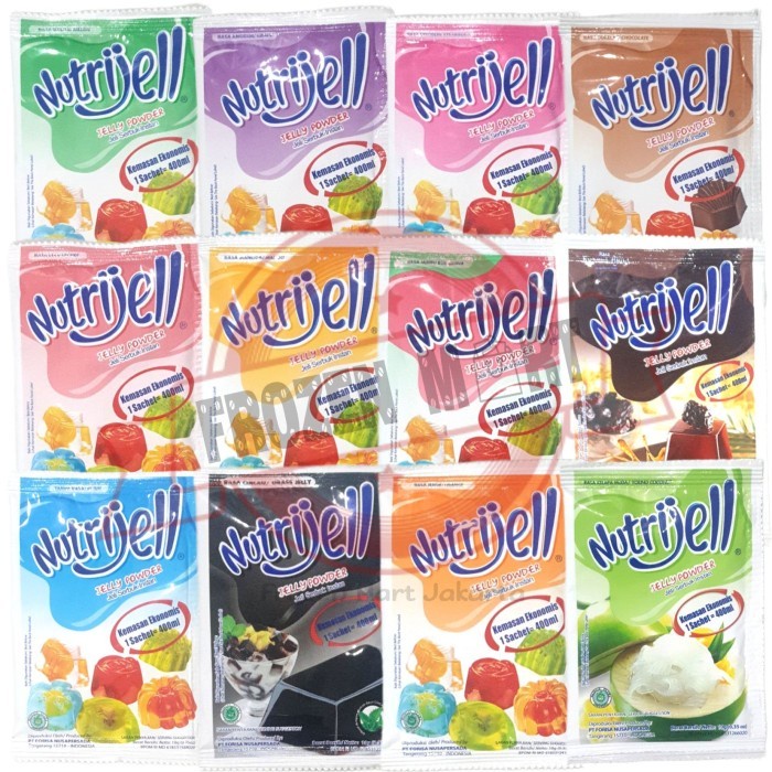 

Ready Stok" Nutrijell Jelly Powder / Bubuk Agar Instant All Variant 15Gr - 30Gr