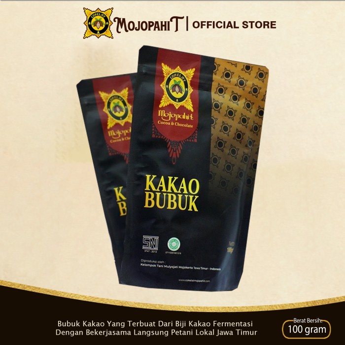 

Ready Stok" Cokelat Mojopahit Bubuk Cokelat Murni 100 Gram