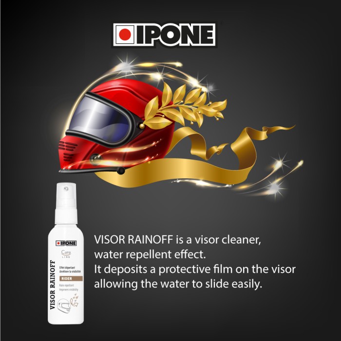 IPONE VISOR RAINOFF 100ML - WATER REPELLENT VISOR HELM