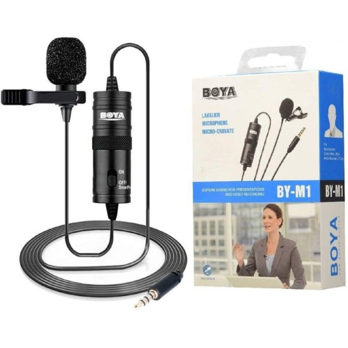 Mic Boya BY-M1 Clip On Lavalier kamera DSLR smartphone