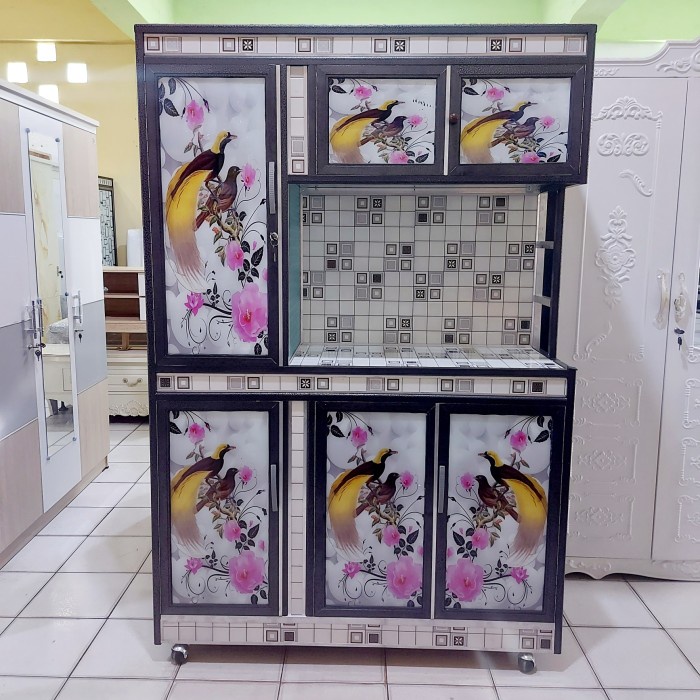 lemari piring rak piring lemari dapur rak dapur alunium