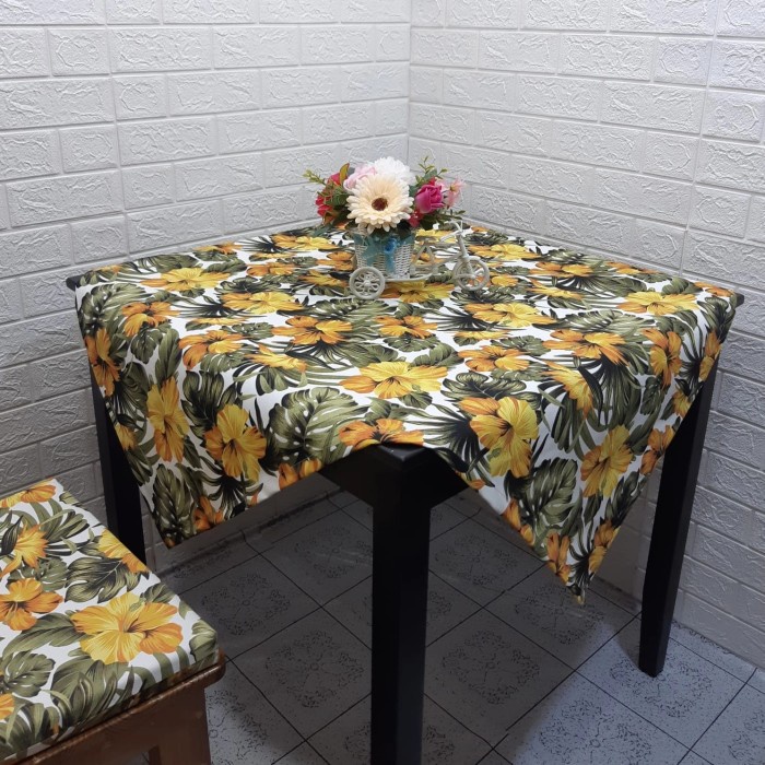 Taplak Meja Persegi 60 x 60, 80 x 80 cm, Taplak MejaTamu