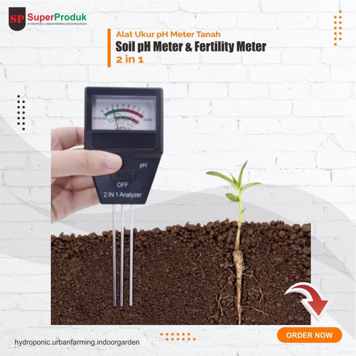 Terlaris Soil Ph meter 2in1 & Soil Fertility Meter soil tester SALE