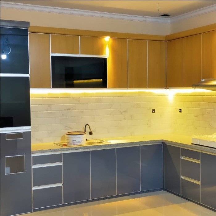 OBRAL PROMO Kitchen Set Alumunium Kitchen set Minimalis Lemari Dapur