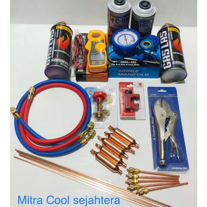 PAKET ALAT UNTUK ISI FREON KULKAS KOMPLIT