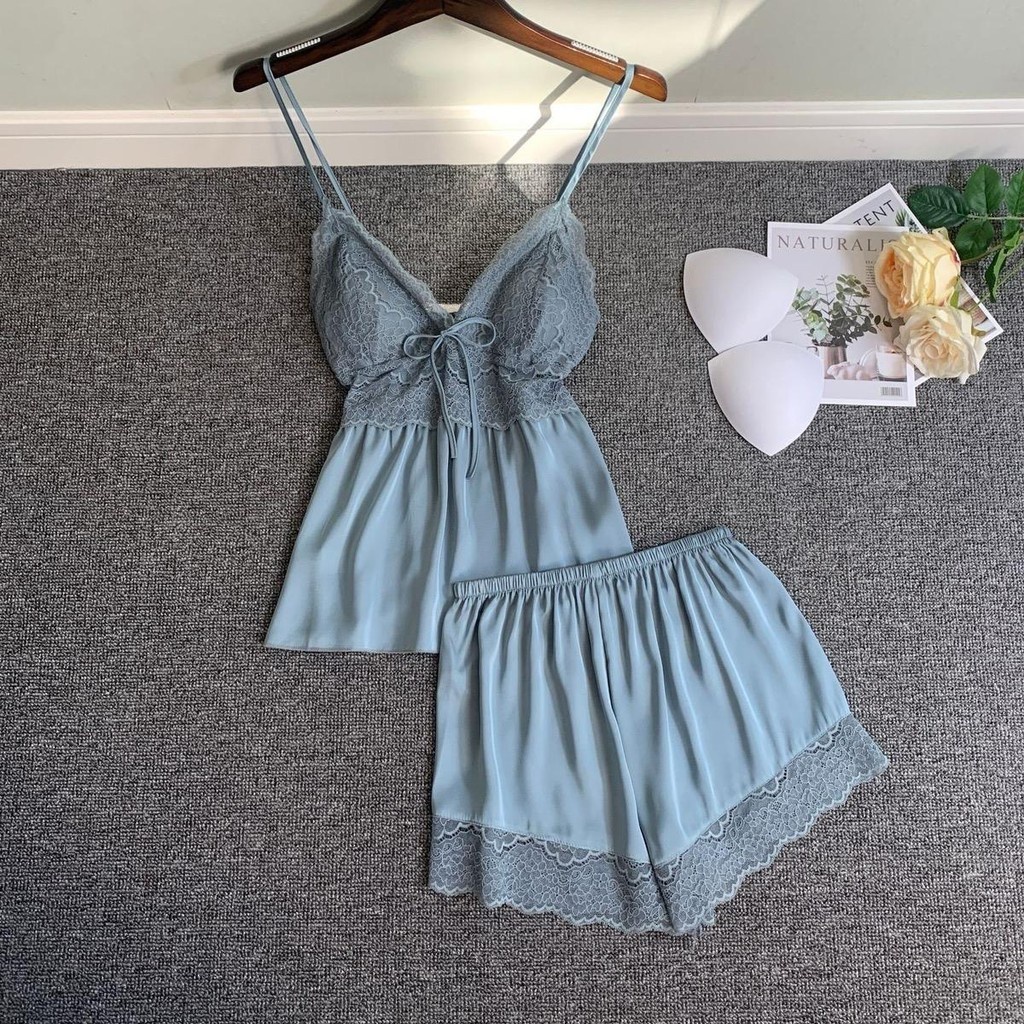 TERBARU YURI - Lingerie Setelan Cantik - Set Baju Tidur Wanita - Set Baju Dinas Malam Wanita -