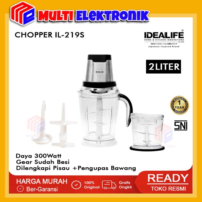 Chopper Blender Idealife IL-219S / IL219S Penggiling Bahan Makanan