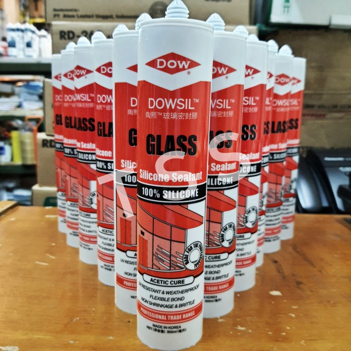 Dowsil Glass Acid Lem kaca Sealent Silikon Asam 300ml
