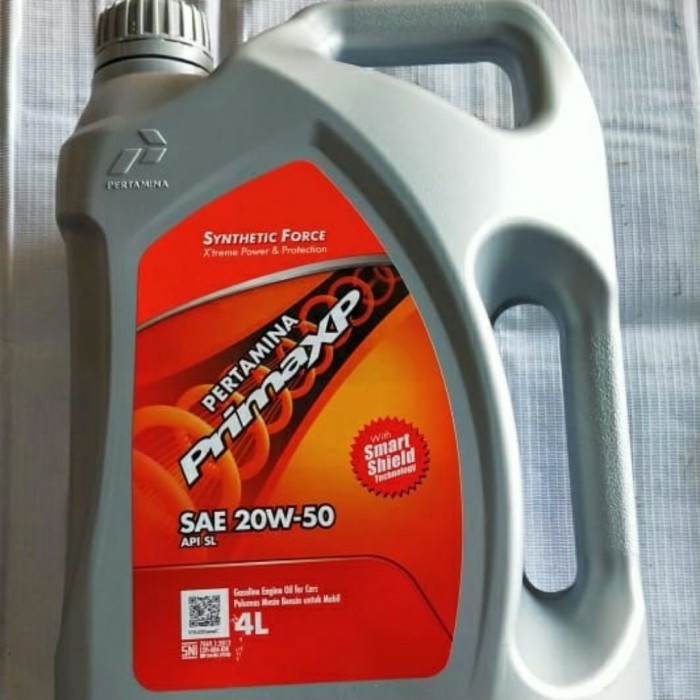 OLI MOBIL PRIMA XP SAE 20W50 PERTAMINA KEMASAN GALON 4L