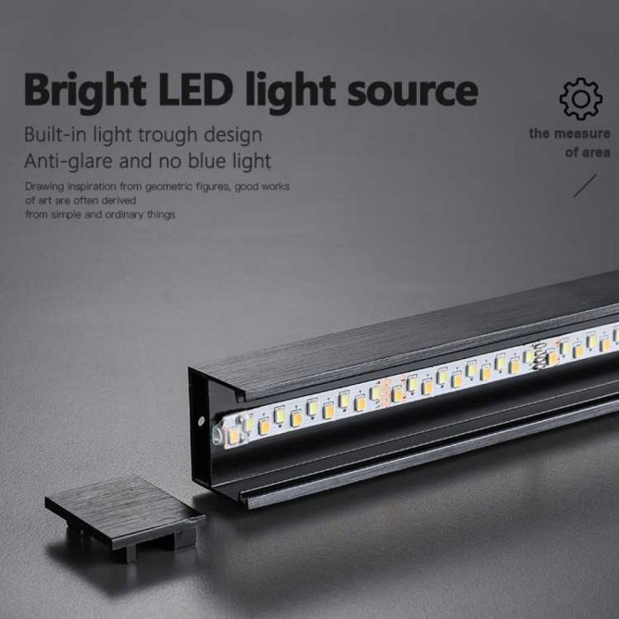 Lampu Plafon LED Hias andelier Dimmable 4 Strip 3 Color Remote