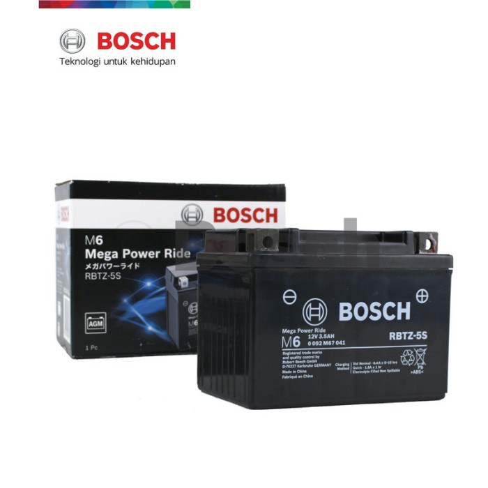 Aki Motor Yamaha Gear 125 Bosch Rbtz-5S