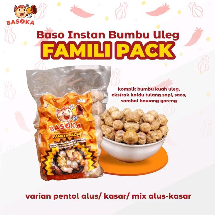 

terbaru !!! baso frozen malang varian alus komplit bumbu kuah rempah isi 30 pcs ready