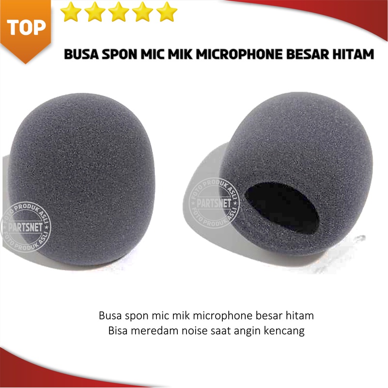 Busa spon mic mik microphone besar hitam