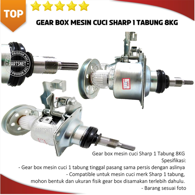 Gear box mesin cuci Sharp 1 Tabung 8KG