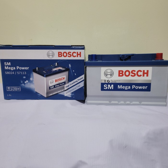 Menarik Aki Mobil 58024 Bosch Aki Kering Original