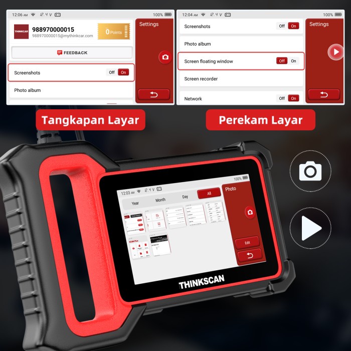 Berkualitas Thinkcar Thinkscan Plus S7 Obd2 Scanner Alat Diagnostik Mobil