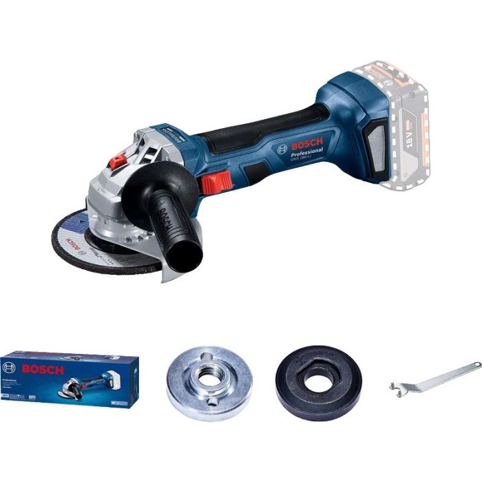 BOSCH GWS 180-LI CORDLESS BRUSHLESS ANGLE GRINDER - MESIN GERINDA 4"