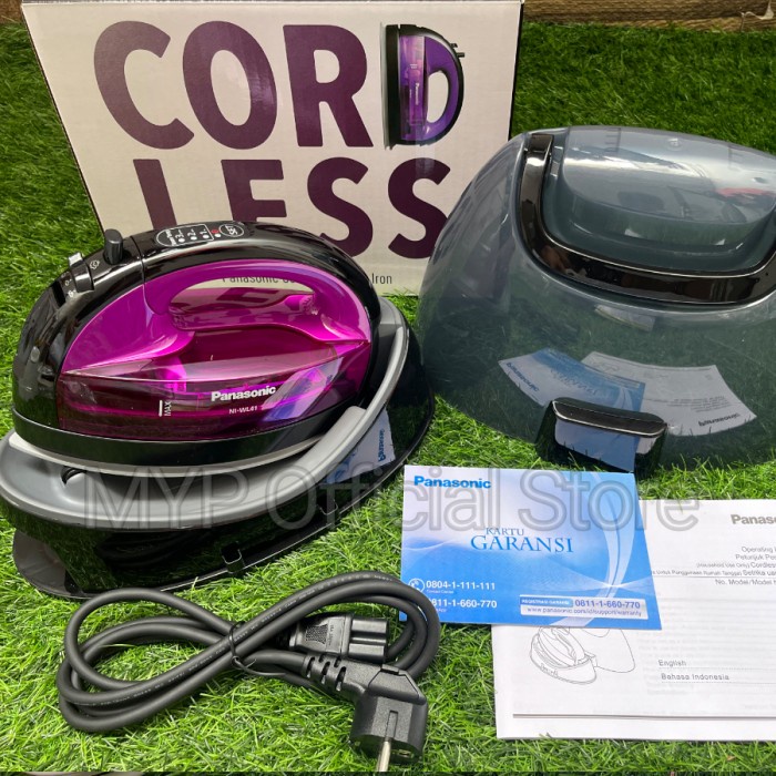 Setrika Uap Panasonic Tanpa Kabel Cordless Iron NI-WL41 dan NI-WL31