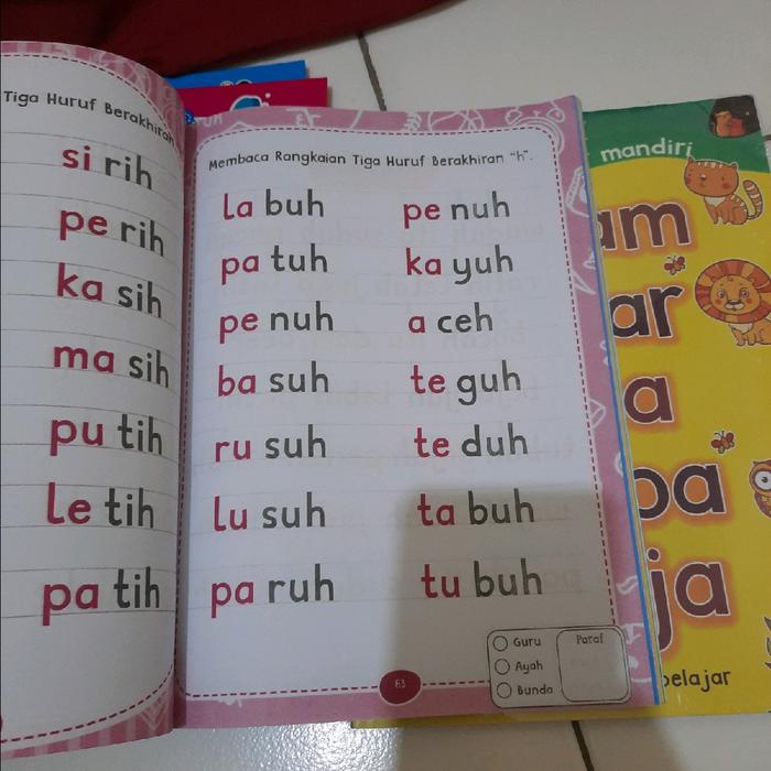 

SALE !!! PAKET 5 BUKU 60 JAM PINTAR BACA TANPA DI EJA ,AKU PANDAI PENGURANGAN, PENJUMLAHAN,