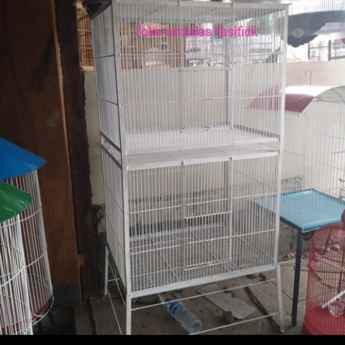 kandang Burung tingkat Besi/ kandang burung koloni Besar 2. tingkat DiskonJual MurahHarga