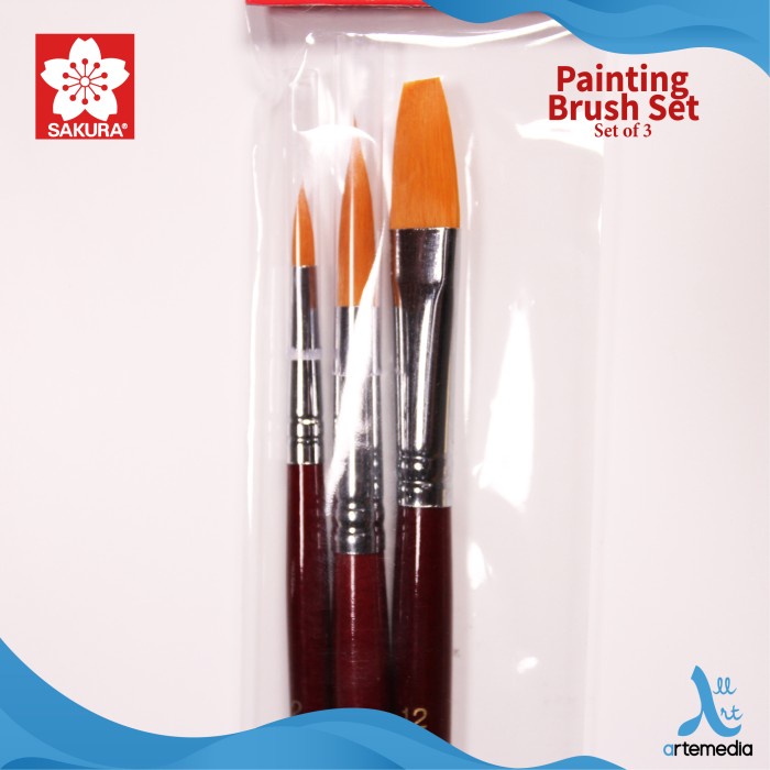 

Kuas Lukis Sakura Painting Brush Set 3 DiskonJual MurahHarga DiskonObral