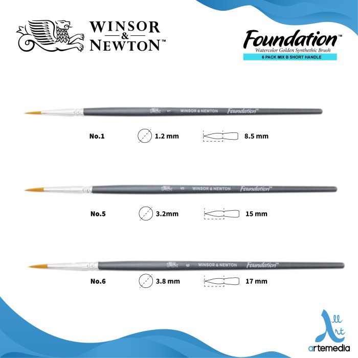 

Kuas Lukis Winsor & Newton Foundation Set 6 x B Golden Brush SH DiskonJual MurahHarga DiskonObral