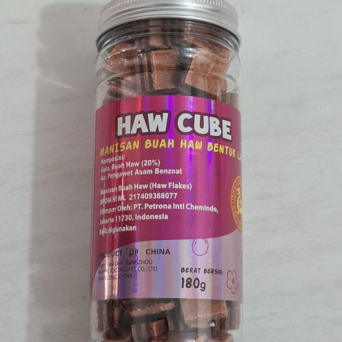 

Jelly Haw Cube Manisan Buah Haw Bentuk Lapis 180Gram