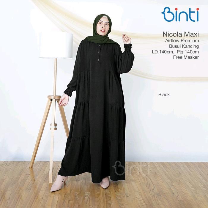 TERBAIK DRESS JUMBO NICOLA LD 140 4XL XXXXL BAHAN AIRFLOW PREMIUM ORI ENTER GAMIS JUMBO DRESS WANITA