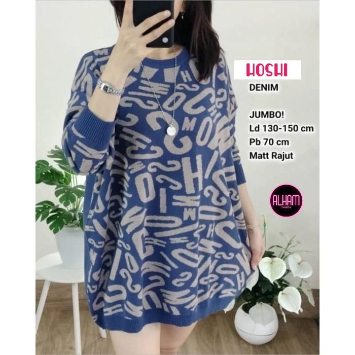 BOOM SALE BLOUSE RAJUT WANITA JUMBO SIZE XXXL LD 130 TERBARU PAKAIAN WANITA BAJU ATASAN OVERSIZE